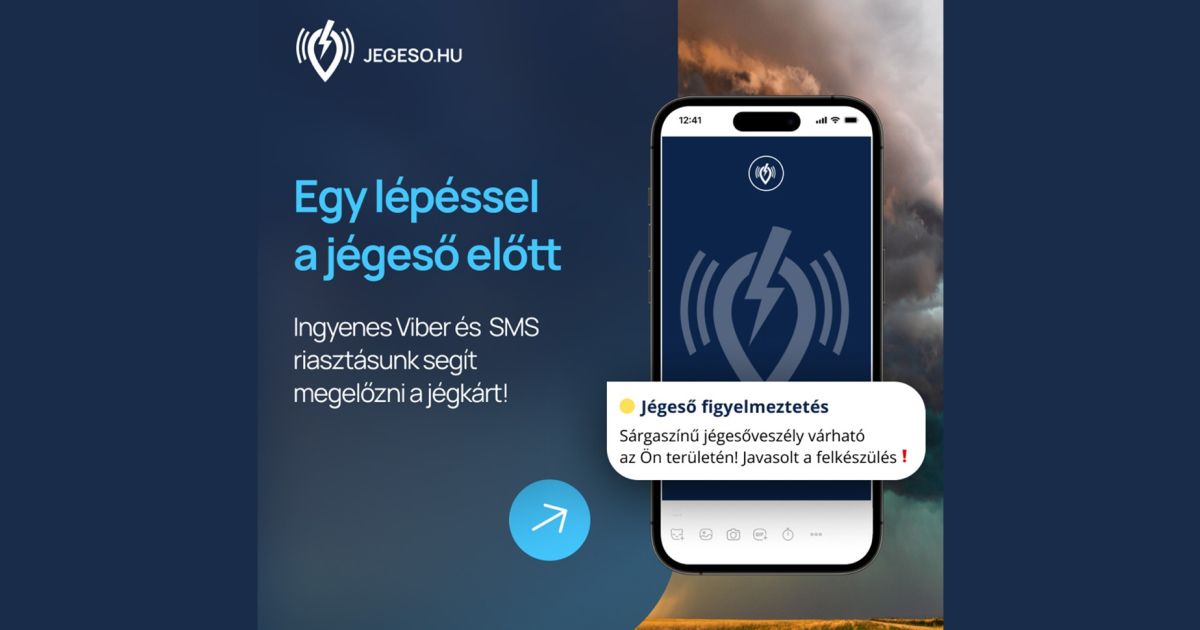 Ingyenes jégeső-riasztó szolgáltatás