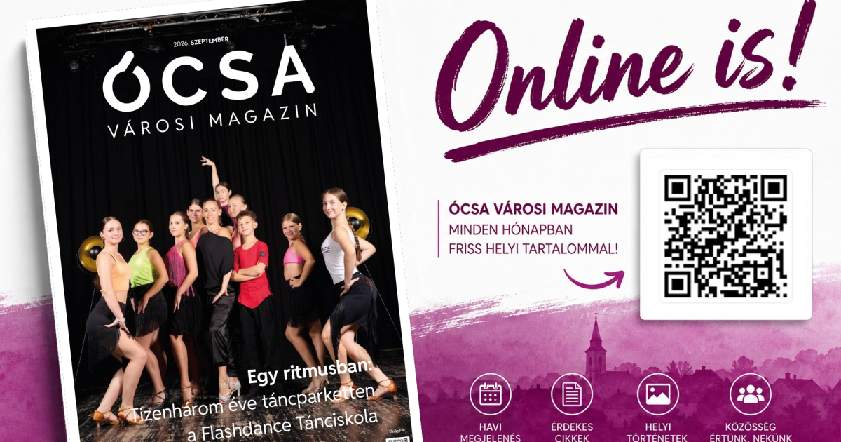 Megjelent a szeptemberi Ócsa Városi Magazin!