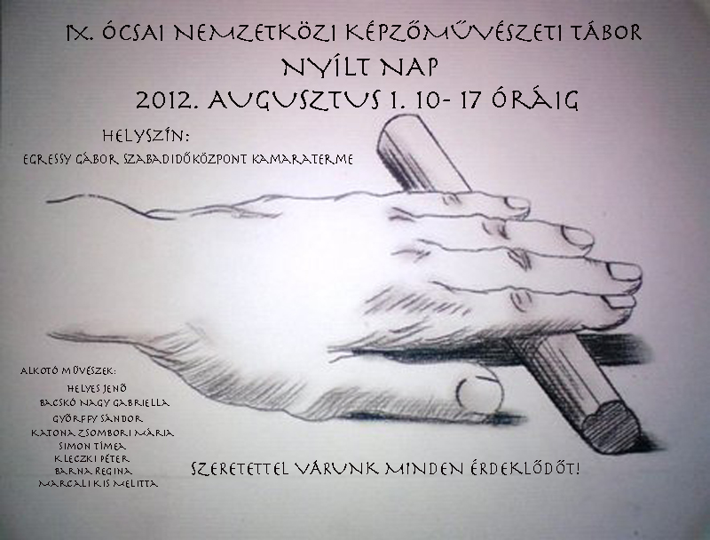IX. Ócsai Nemzetközi Képzőművészeti Tábor plakát